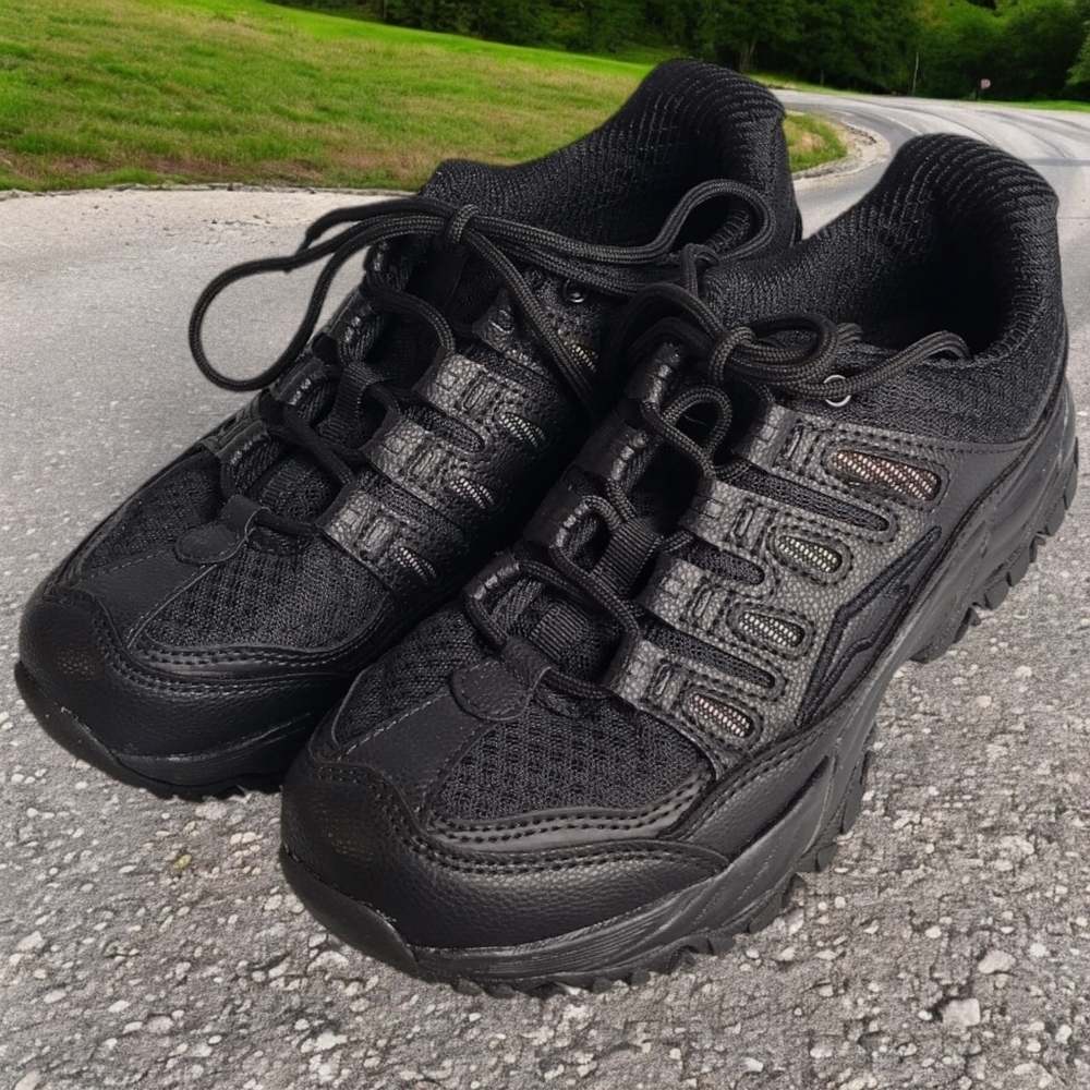 Avia Shoes Women Size 6.5 Walking Running Athletic Sneakers Black WMAV21ES042